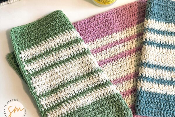 Easy Double Crochet Dishcloth Pattern for Beginners