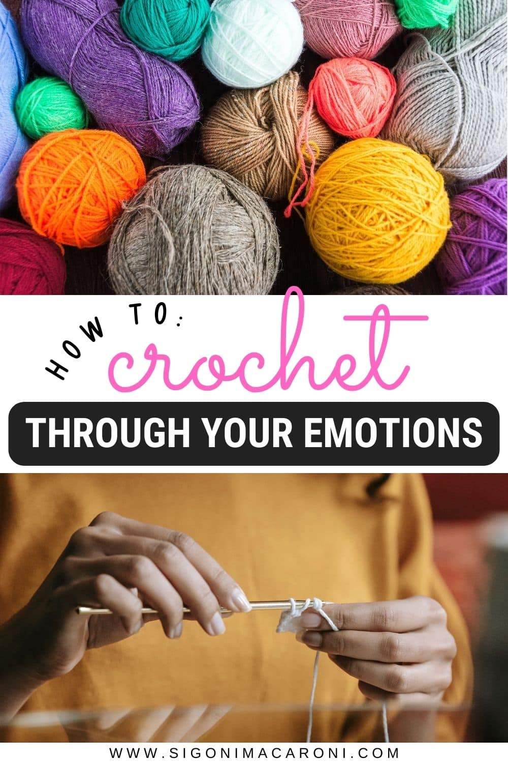 Do you feel like you're just going through the motions? Well, it's time to CROCHET through those emotions. Let me show you how --> via @sigonimacaronii